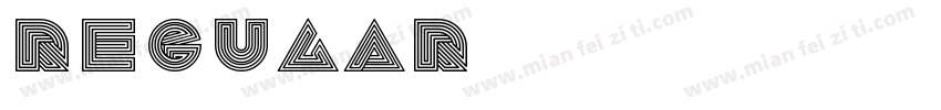 霓虹英文体 Regular字体转换